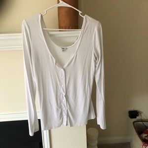 Guess snap shirt/ sweater